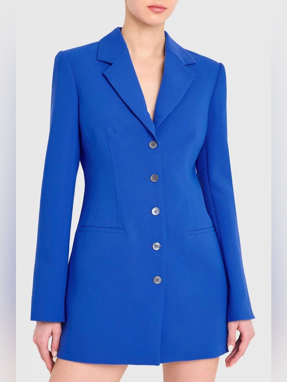 NWT Amanda Uprichard Peralta Blazer Romper Blue Medium